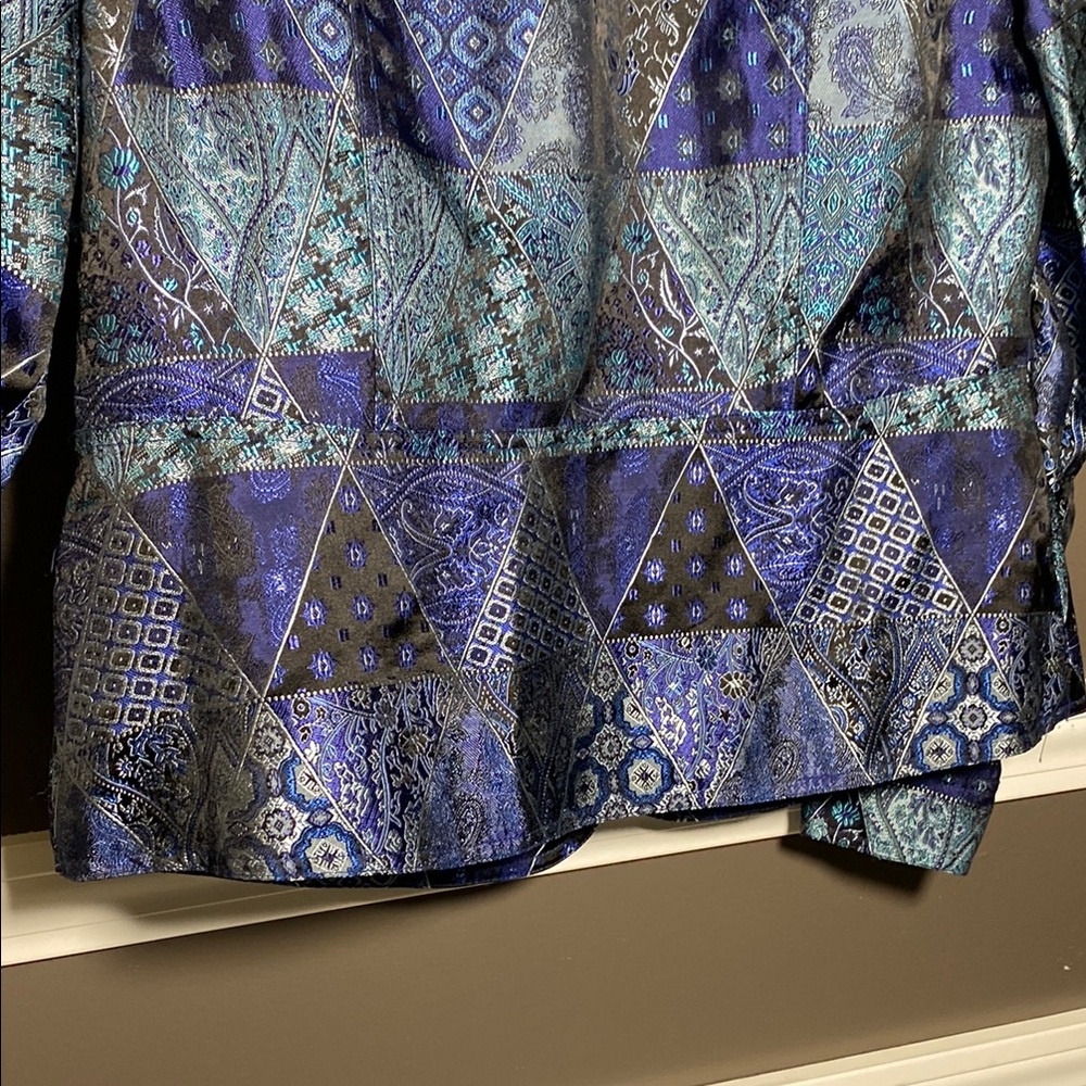 Coldwater Creek Blue Patchwork Design Jacket - image 6